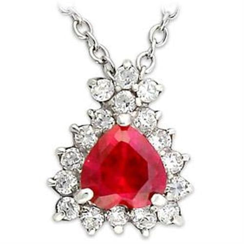 LOA636 - High-Polished 925 Sterling Silver Chain Pendant with