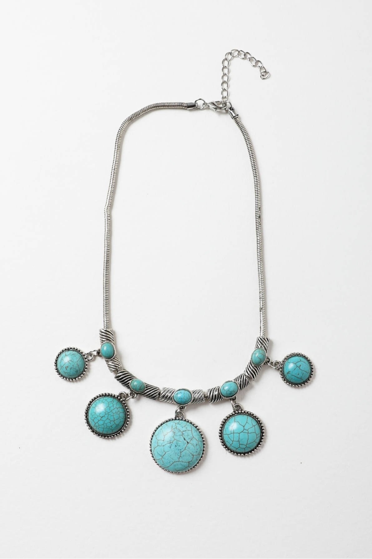 Turquoise Charm Link Necklace💙